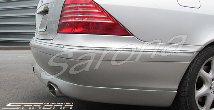 Custom Mercedes S Class  Sedan Rear Lip/Diffuser (2000 - 2006) - $390.00 (Part #MB-009-RA)